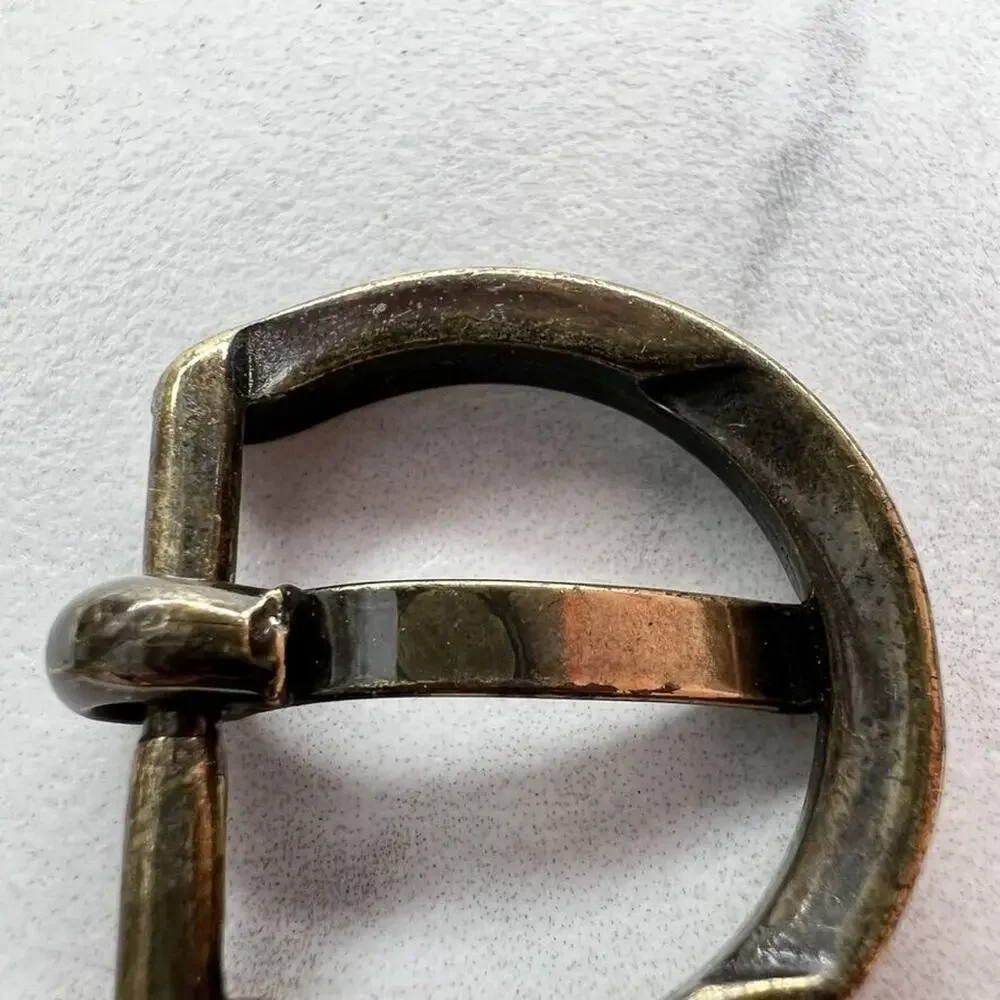 Bronze Tone Small Rounded Basic Simple Belt Buckle